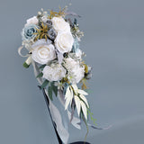 Wedding Bouquet Boho Tossing Cascading Bouquet for Confession Party Ceremony