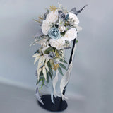 Wedding Bouquet Boho Tossing Cascading Bouquet for Confession Party Ceremony