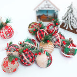 24Pcs Christmas Balls Crafts Christmas Baubles for Thanksgiving Home Wedding