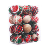 24Pcs Christmas Balls Crafts Christmas Baubles for Thanksgiving Home Wedding