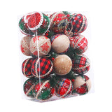 24Pcs Christmas Balls Crafts Christmas Baubles for Thanksgiving Home Wedding