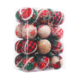 24Pcs Christmas Balls Crafts Christmas Baubles for Thanksgiving Home Wedding