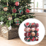 24Pcs Christmas Balls Crafts Christmas Baubles for Thanksgiving Home Wedding