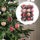 24Pcs Christmas Balls Crafts Christmas Baubles for Thanksgiving Home Wedding