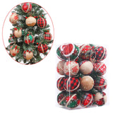 24Pcs Christmas Balls Crafts Christmas Baubles for Thanksgiving Home Wedding