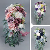 Cascading Bridal Bouquet Boho Tossing Bouquet for Scene Layout Bridal Shower