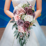 Cascading Bridal Bouquet Boho Tossing Bouquet for Scene Layout Bridal Shower