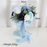 Wedding Bridal Bouquet Rose Flowers Gift for Anniversary Photo Props Wedding