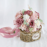 Wedding Roses Bouquet Decor Bridal Bouquet for Weddings Engagement Valentines Pink