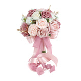 Wedding Roses Bouquet Decor Bridal Bouquet for Weddings Engagement Valentines Pink