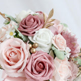 Wedding Roses Bouquet Decor Bridal Bouquet for Weddings Engagement Valentines Pink