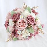 Wedding Roses Bouquet Decor Bridal Bouquet for Weddings Engagement Valentines Pink