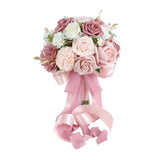 Wedding Roses Bouquet Decor Bridal Bouquet for Weddings Engagement Valentines Pink