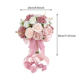 Wedding Roses Bouquet Decor Bridal Bouquet for Weddings Engagement Valentines Pink