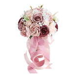 Wedding Roses Bouquet Decor Bridal Bouquet for Weddings Engagement Valentines Burgundy