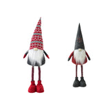 Maxbell Standing Christmas Gnome Doll Christmas Standing Doll for Holiday Shelf Xmas Gray Hat
