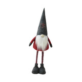 Maxbell Standing Christmas Gnome Doll Christmas Standing Doll for Holiday Shelf Xmas Gray Hat