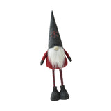 Maxbell Standing Christmas Gnome Doll Christmas Standing Doll for Holiday Shelf Xmas Gray Hat
