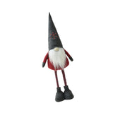Maxbell Standing Christmas Gnome Doll Christmas Standing Doll for Holiday Shelf Xmas Gray Hat