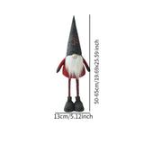 Maxbell Standing Christmas Gnome Doll Christmas Standing Doll for Holiday Shelf Xmas Gray Hat