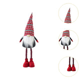 Maxbell Standing Christmas Gnome Doll Christmas Standing Doll for Holiday Shelf Xmas Snowflake Hat