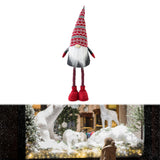 Maxbell Standing Christmas Gnome Doll Christmas Standing Doll for Holiday Shelf Xmas Snowflake Hat