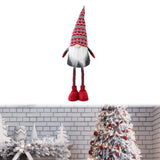 Maxbell Standing Christmas Gnome Doll Christmas Standing Doll for Holiday Shelf Xmas Snowflake Hat