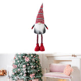 Maxbell Standing Christmas Gnome Doll Christmas Standing Doll for Holiday Shelf Xmas Snowflake Hat