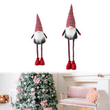 Maxbell Standing Christmas Gnome Doll Novelty Standing Doll for Office Holiday Shelf Adjust 65cm to 95cm