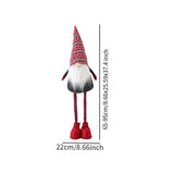 Maxbell Standing Christmas Gnome Doll Novelty Standing Doll for Office Holiday Shelf Adjust 65cm to 95cm