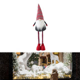 Maxbell Standing Christmas Gnome Doll Novelty Standing Doll for Office Holiday Shelf Adjust 65cm to 95cm