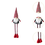 Maxbell Standing Christmas Gnome Doll Novelty Standing Doll for Office Holiday Shelf Adjust 75cm to 125cm
