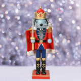 Maxbell Nutcracker Christmas Decoration Statue Collectible Wood Doll Crafts Ornament