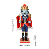 Maxbell Nutcracker Christmas Decoration Statue Collectible Wood Doll Crafts Ornament