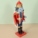 Maxbell Nutcracker Christmas Decoration Statue Collectible Wood Doll Crafts Ornament