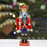 Maxbell Nutcracker Christmas Decoration Statue Collectible Wood Doll Crafts Ornament