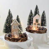 Christmas Candle Holder Creative Xmas Candleholder for Party Holiday Kitchen Style B