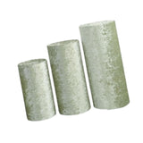 3Pcs Cylinder Pedestal Stand Covers Decoration Tablecloth Plinth Stand Cover Green