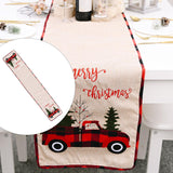 Christmas Table Runner Home Decor Table Cloth for Celebration Festival Party