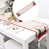 Christmas Table Runner Home Decor Table Cloth for Celebration Festival Party