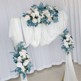 3 Pieces Wedding Arch Flowers Wedding Backdrop Decoration for Valentines Day