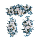 3 Pieces Wedding Arch Flowers Wedding Backdrop Decoration for Valentines Day