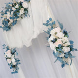 3 Pieces Wedding Arch Flowers Wedding Backdrop Decoration for Valentines Day