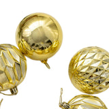 12x Christmas Ball Ornaments Christmas Decorations Crafts Decorative Baubles Gold