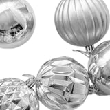 12x Christmas Ball Ornaments Christmas Decorations Crafts Decorative Baubles Silver