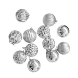 12x Christmas Ball Ornaments Christmas Decorations Crafts Decorative Baubles Silver