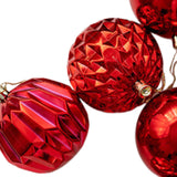 12x Christmas Ball Ornaments Christmas Decorations Crafts Decorative Baubles Red