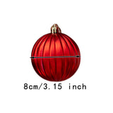 12x Christmas Ball Ornaments Christmas Decorations Crafts Decorative Baubles Red