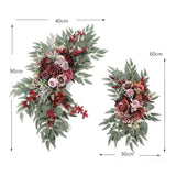 2Pcs Artificial Flower Swag Rustic Silk Flowers for Reception Decor Ornament