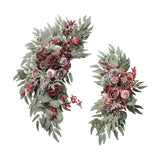 2Pcs Artificial Flower Swag Rustic Silk Flowers for Reception Decor Ornament